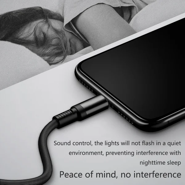 Тип C светодиодный Кабельное освещение флэш USB C кабель SR Синхронизация данных танцевальный кабель умный регулятор громкости поток света кабели быстрой зарядки