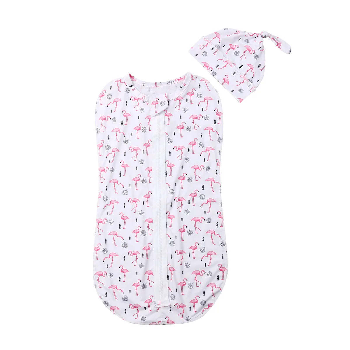 2 Новинка; комплект из 2 предметов; детское хлопковое Пеленальное Одеяло на молнии; спальный мешок; 0-6 м - Цвет: 2