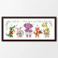 h t g152 animal concert precise printing cross stitch embroidery kits counted cross stitch kit