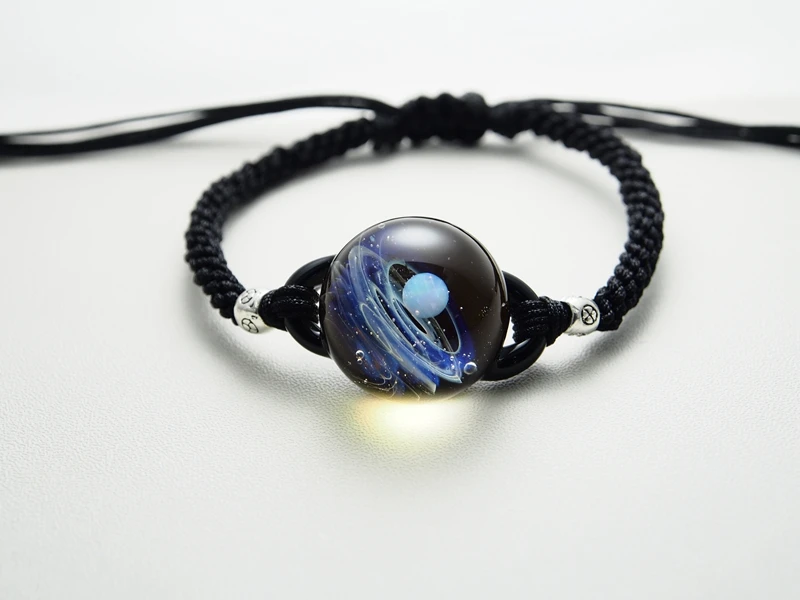 necklace 28 Вселенная планеты стеклянные браслеты из бисера и браслеты галактика модные ювелирные изделия галактика солнечной системы браслет для женщин Рождество - Окраска металла: necklace 28