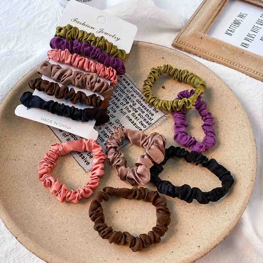 Модные однотонные Светоотражающие светильник резинки для волос держатель