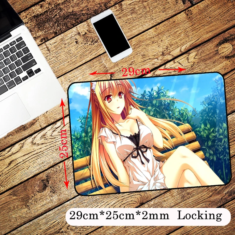 Yuzuoan рекламная Аниме игра компьютерная коврик для мыши японский аниме стиль