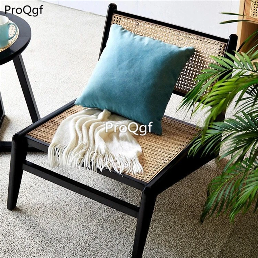 Prodgf 1 шт. набор Minshuku обеденный стул из ротанга (без подушки) | Мебель