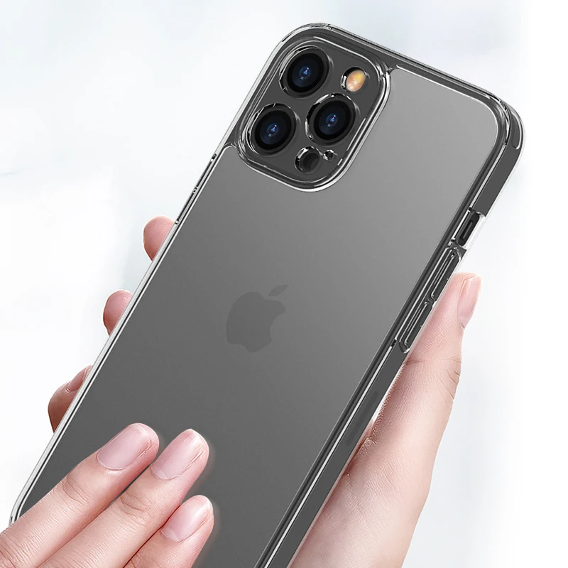 Матовый Прозрачный чехол из закаленного стекла для iPhone 13 12 11 Pro Max противоударный