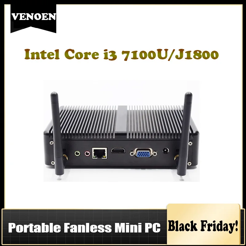 Самый дешевый Core i3 мини ПК Core i3 7100U Celeron 2955U Minipc Windows 10 barebone HTPC i3 i5 i7 4K выход микро компьютер Linux i7