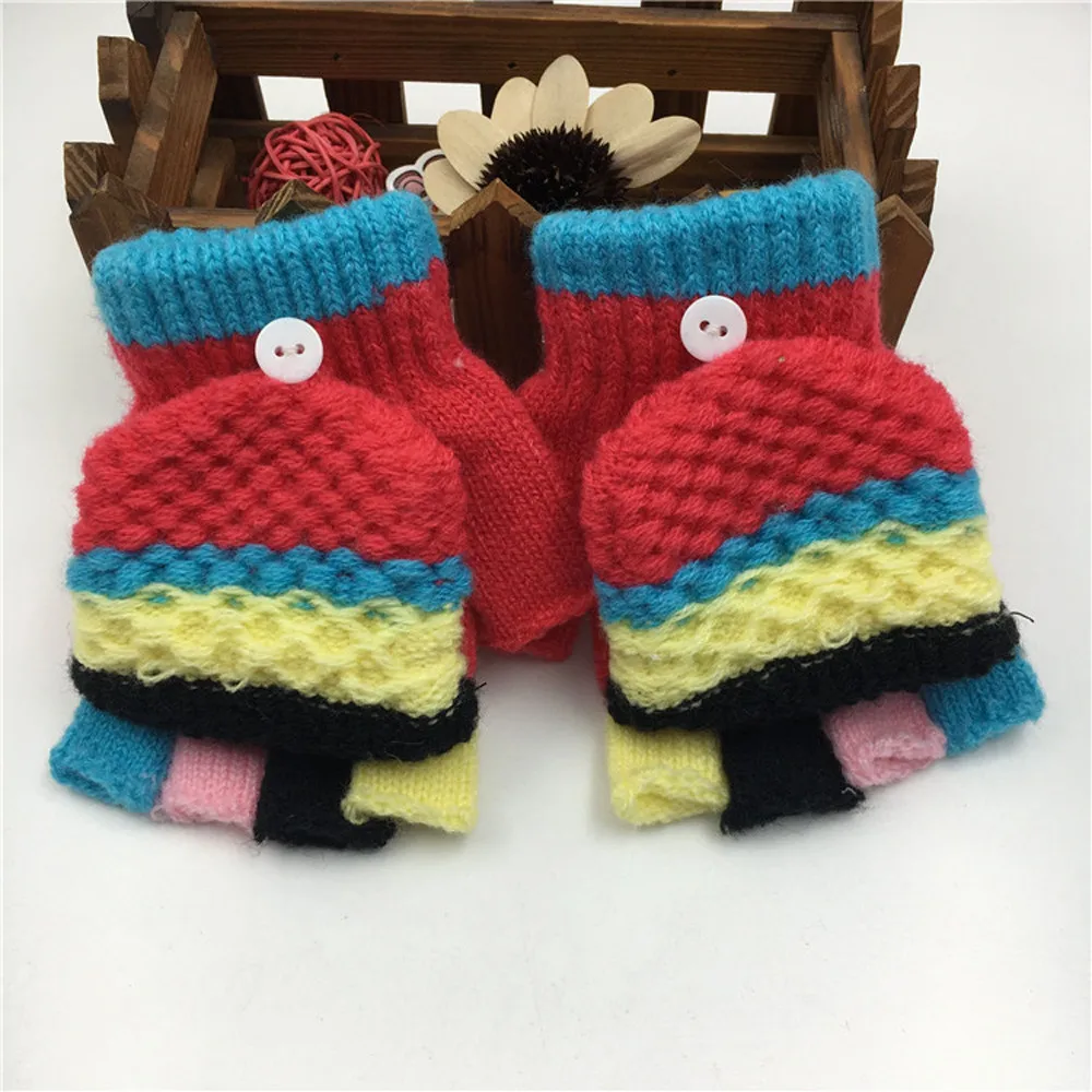 Детские перчатки теплые зимние для мальчиков и девочек | Детская одежда обувь