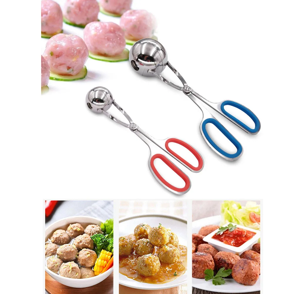 S/L Convenient Meat Tong DIY Meatball Clip Fish Rice Ball Stuffed Mold Food Gadgets Kitchen Tool Stainless Steel Pill Maker | Дом и сад