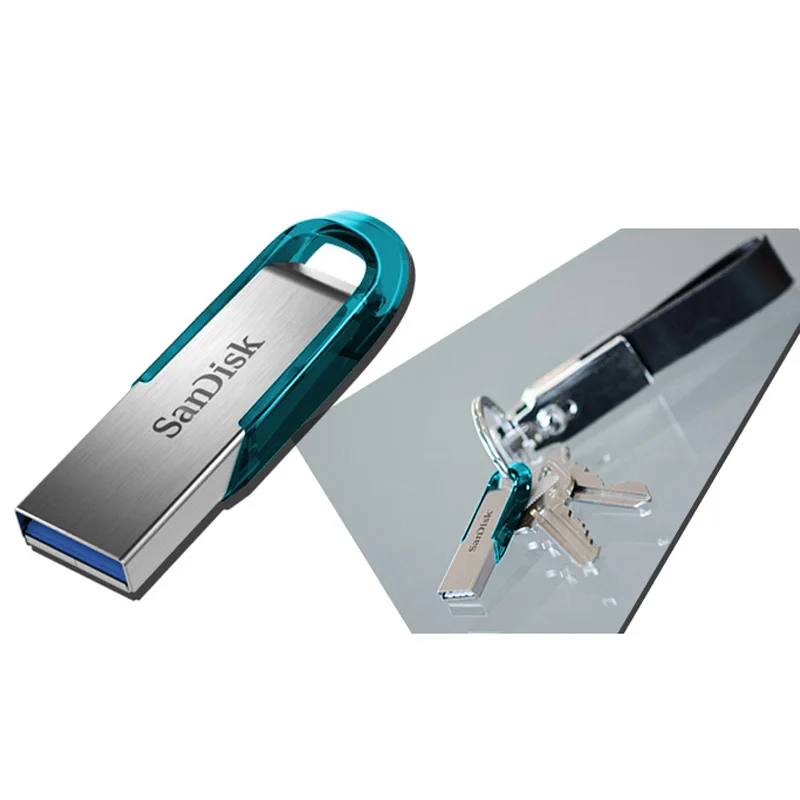 Sandisk 32 gb USB Flash Drive 64 Гб USB3.0 натуральная Ultra Flair металла Pendrive DJ OTG Тип C DIY логотип диск