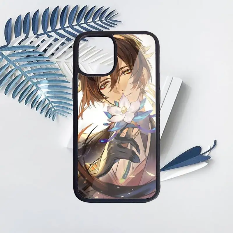 

Genshin impact zhongli Phone Case for iPhone 11 12 pro XS MAX 8 7 6 6S Plus X 5S SE 2020 XR Hard PC