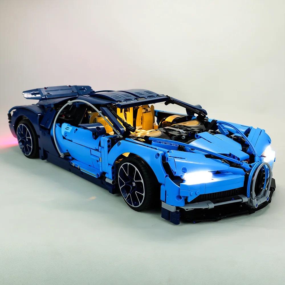 Набор со светодиодсветильник кой для 42083 Bugatti Chiron игрушечные машинки кирпичи