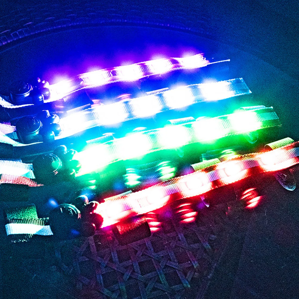 Ремешки ночного оборудования Холтер шеи Led Светящиеся конский жгут езда Аккумулятор для пояса питание Конный бег