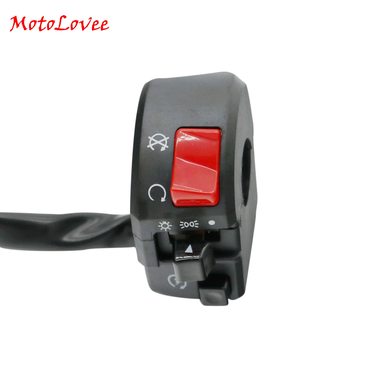 

MotoLovee 7/8" 22mm Motorcycle Switches Motorbike Horn Button Turn Signal Electric Fog Lamp Light Start Handlebar Controller