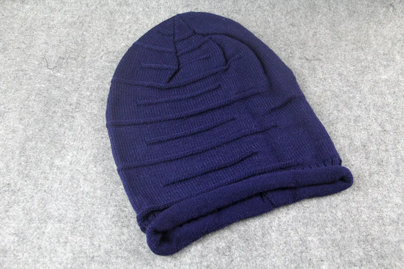 color 7 Модная вязанная шляпа зимние шапки для женщин Skullies Beanies теплая шапка мужская вязаная шапка высокое качество головной убор - Цвет: color 7
