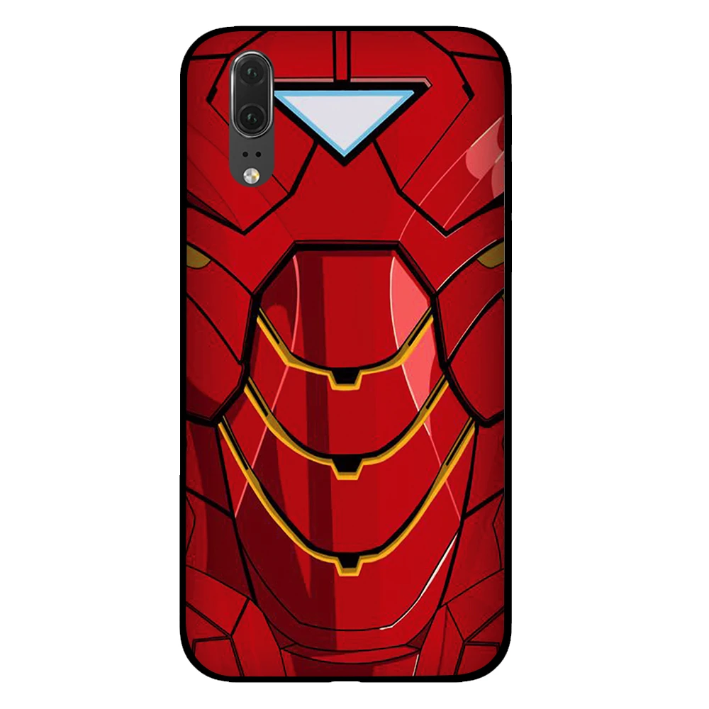 2 Капитан Америка, Железный человек для marvel черный чехол для телефона huawei P30 P20 mate 10 20 Pro Lite Nova 3 4 3i чехол - Цвет: 2