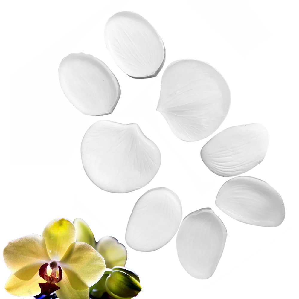 Форма для помадки ирис инвертирующий Сахарный цветок лепестки вены глиняные