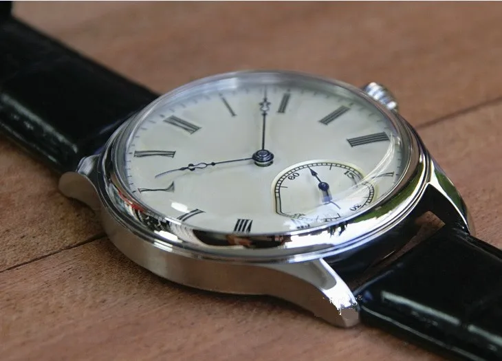 44 мм GEERVO выпуклый зеркальный белый циферблат Азиатский 6497 17 драгоценностей