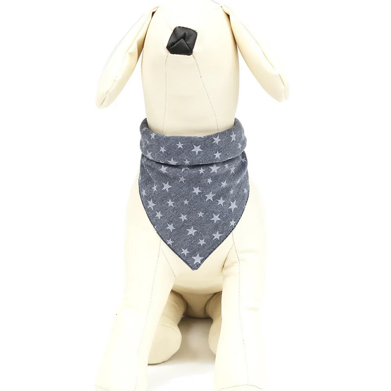 Pawstrip, 3 цвета, шарфы для домашних собак, двойной слой, хлопок, двусторонняя бандана для собак, нагрудники, шарф для щенков, мягкий ошейник для собак, S/L