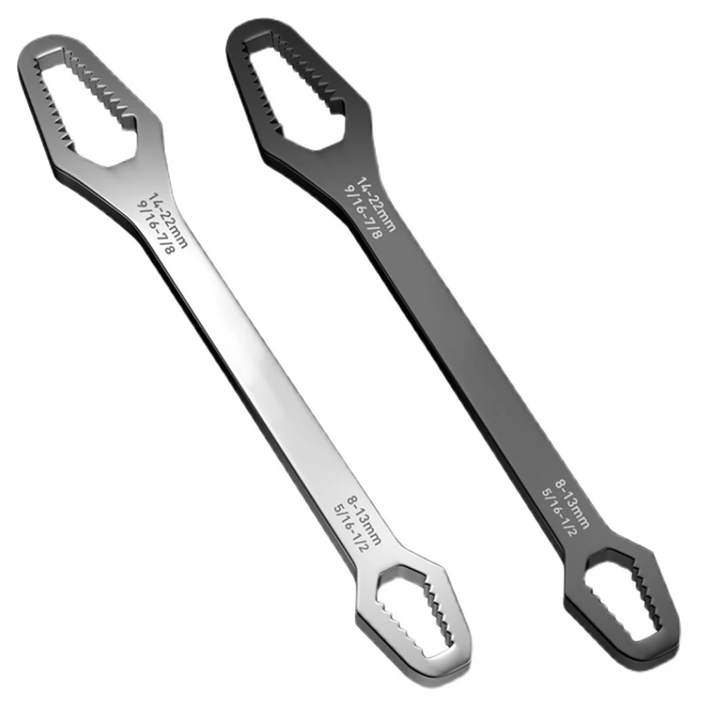 

Double-Head Key Multifunction Screw Nuts Wrenches Repair Hand Tools For Car Bicycle Ratchet Wrench Universal Spanner 8-22mm