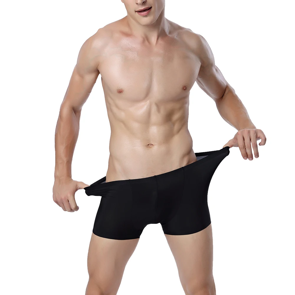 3 шт./лот Мужское нижнее белье мужские трусы-боксеры летний лед сетчатая обувь