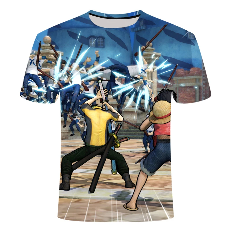 

New T Shirt Hot Selling Men's T-shirt One Piece Fashion Anime 3d Print Loose Personality Unisex Tshirt For Men O-neck Oversized