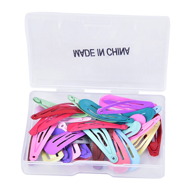 

30pcs/lot Hair Clips For Children Women Kids Baby Girls Snap Hair Clamp Pins Hairpins BB Barrettes 3cm Styling Accessories