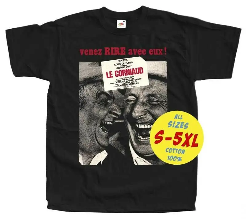 Футболка Louis De Funes The Sucker V2 Le corniaudi с принтом фильма Dtg все размеры S 5Xl|Мужские