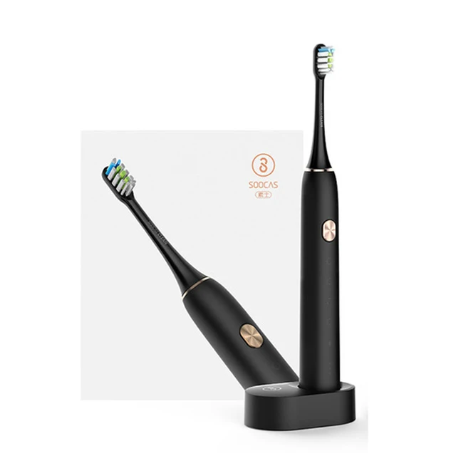 Xiaomi Mijia sonic Электрический Зубная щётка Soocas X3/X5 Модернизированный взрослых Водонепроницаемый ультразвуковая Автоматическая Зубная щётка USB Перезаряжаемые - Цвет: X3 HEI