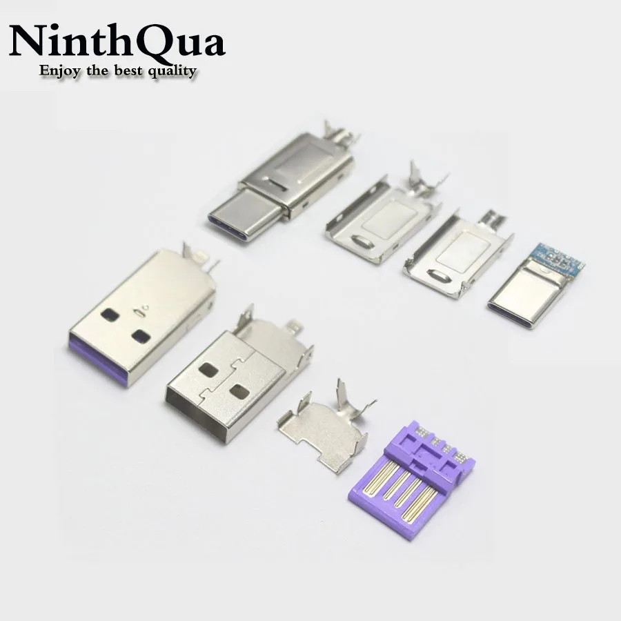 1/2/5 компл. USB 2 0 5A сварочный Тип штекер + Usb 3 1 C большой ток для DIY супер зарядный
