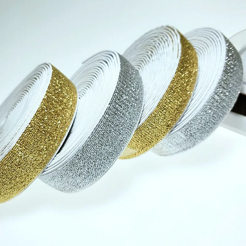 HL 20 мм/25 мм метра/Упаковка Золото/Серебро высокое качество нейлоновые резинки для