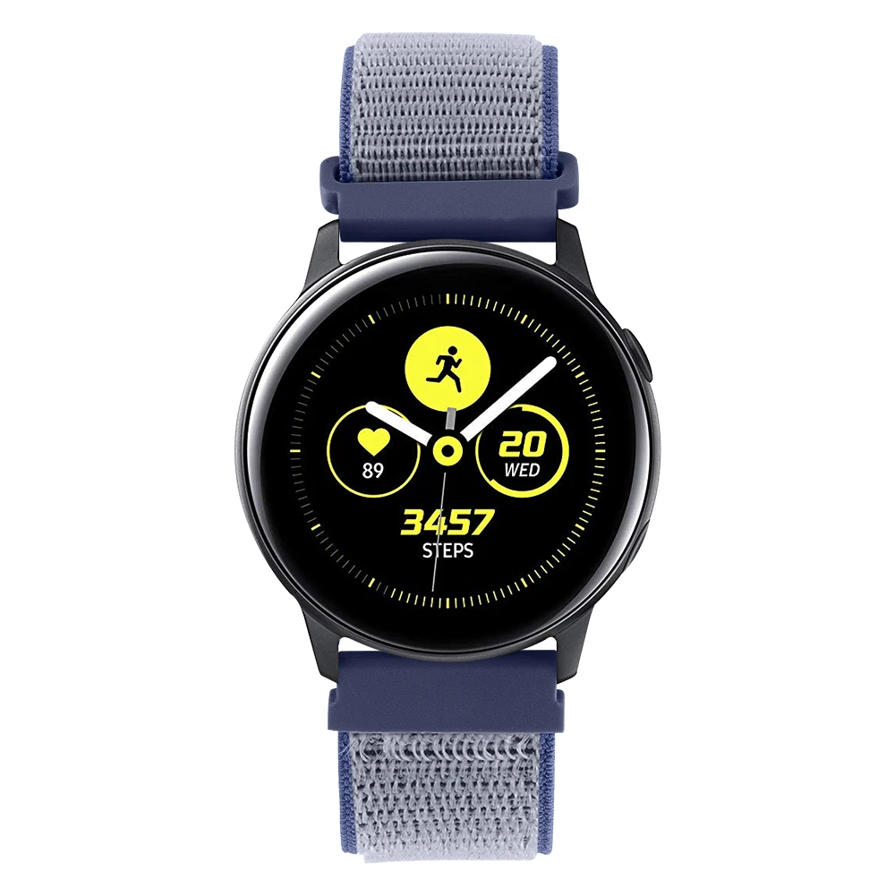 20 мм ремешок для часов Quick Release для samsung Galaxy Watch Active 2 Band Galaxy 42 мм ремешок Classic gear S2 спортивные часы с нейлоновым ремешком