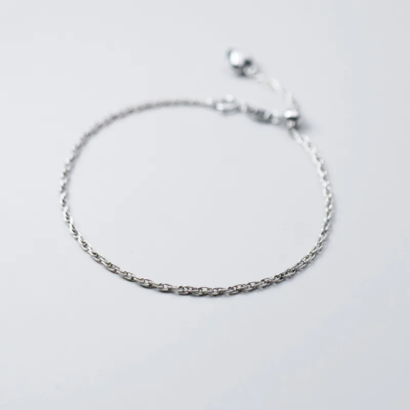 

S925 Sterling SilverColor Vintage Jewelry Twisted Chain Bracelet For Women Lady Daughter Jewelry Gift