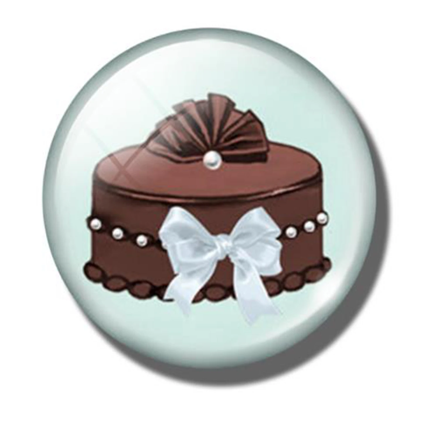 Милый вкусный торт магнитный декор кекс 30 мм круглые магнитные наклейки милый