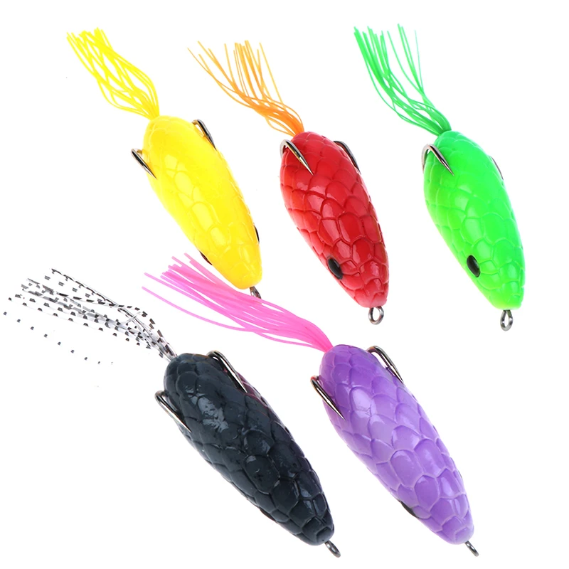 1 шт./уличная зимняя рыболовная приманка с головой змеи Thunder Frog Мягкая 12 см/10 г