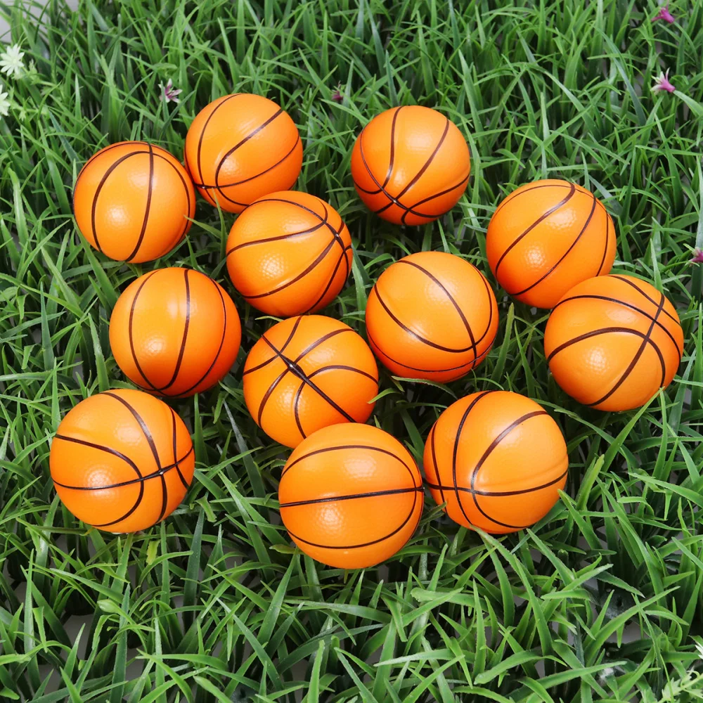 

10PCS Mini Sport Balls Squeeze Basketballs Stress Balls Stress Relief Toys for Kids Party Relaxation