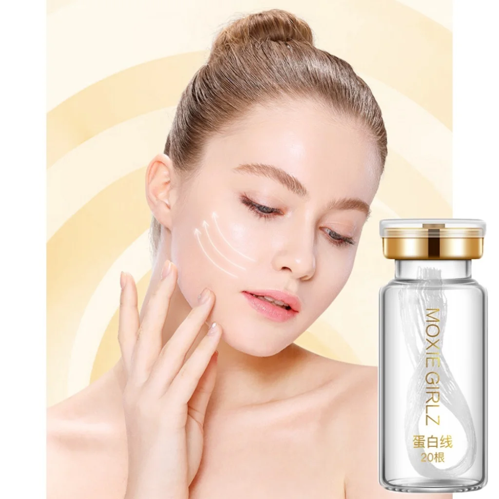 

Hydrolyzed Collagen Face Serum Golden Protein Thread Anti-Wrinkle Firming Fine Lines Anti-Aging Whitening Dry Skin Care