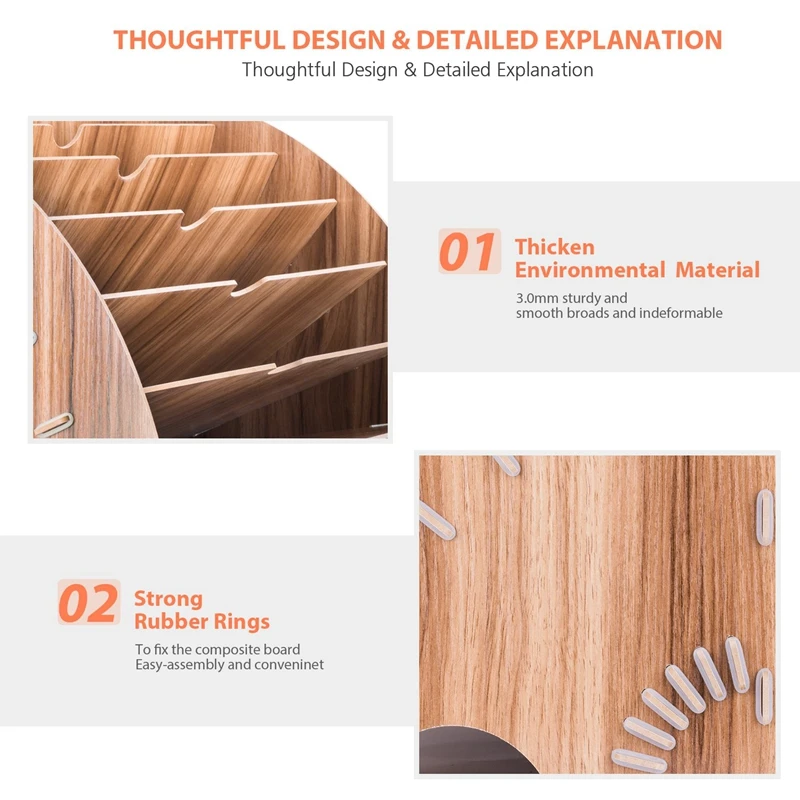 Деревянные настольные канцелярские принадлежности расширяющаяся полка для