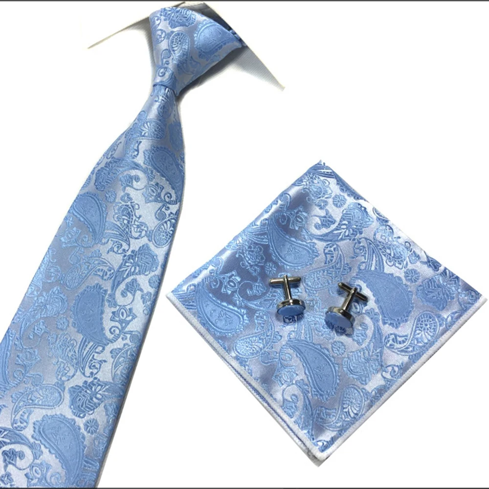 Деловой мужской галстук платок Модный свадебный в полоску жаккардовый вечерние