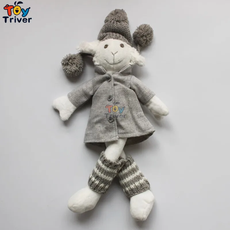 Кавайная овечка ягненок вязаные плюшевые игрушки ручной работы мягкие животные