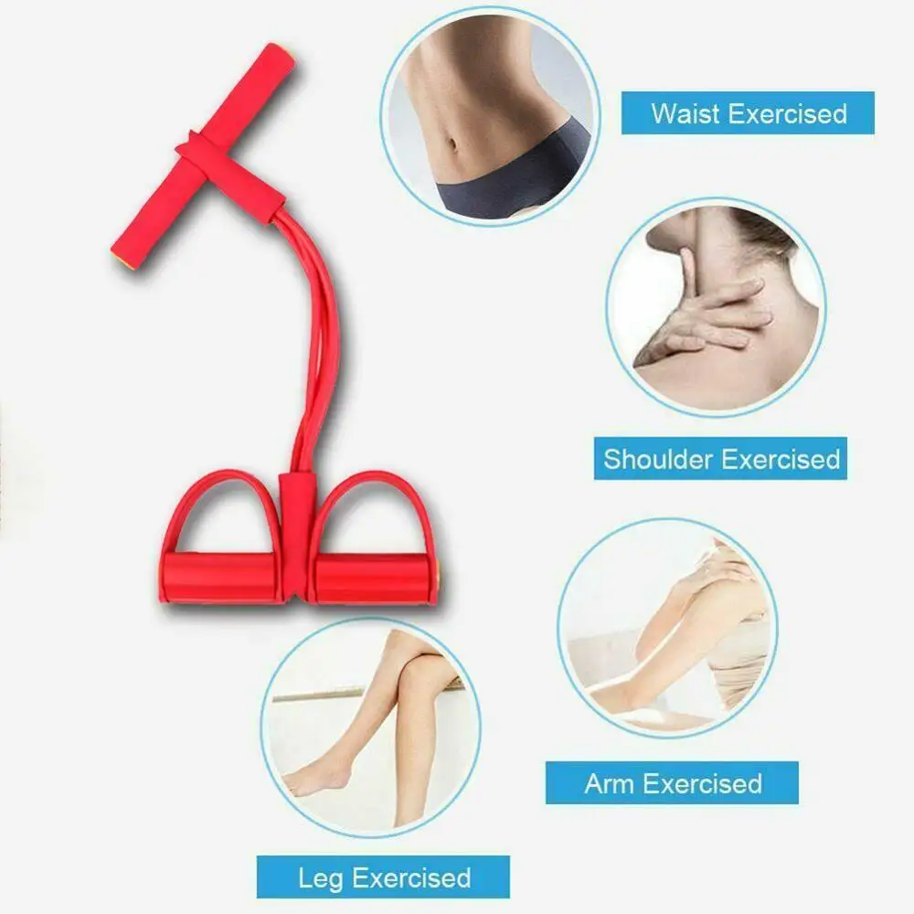 Многофункциональный регулируемый Натяжной канат 4-жильный тренажер