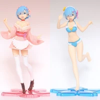 23cmrelife in a different world from zero rem anime action figure cherry blossom kimono swimsuit pvc collection model doll gift
