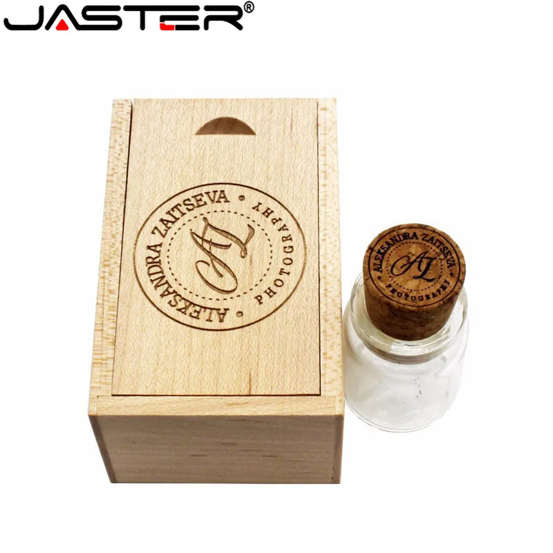 JASTER новинка плавающая бутылка флешка 4 ГБ 8 16 32 64 стеклянные бутылки usb U диск карта