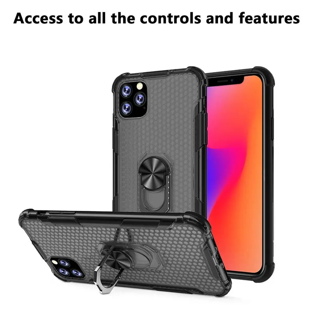 Автомобильный кольцевой Намагниченный чехол для телефона iphone 6 6s 7 8 plus x xr xs max 11 pro