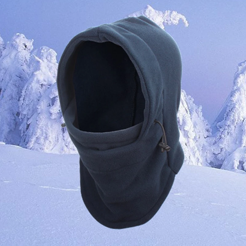 

2021 New Fashion Warm Cap Winter Men Women Hats Waterproof Thermal Fleece Balaclava Hat Hooded Neck Warmer Hiking Scarves