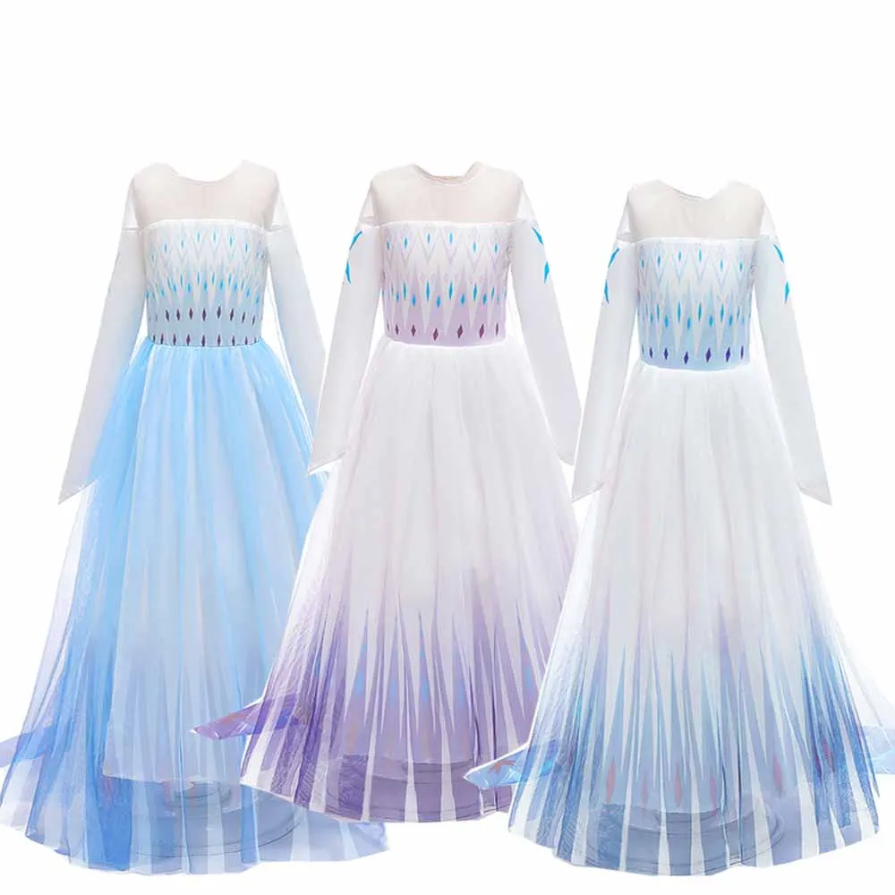 Лидер продаж бальное платье накидка Эльзы для девочки на новый год 2022 вечернее