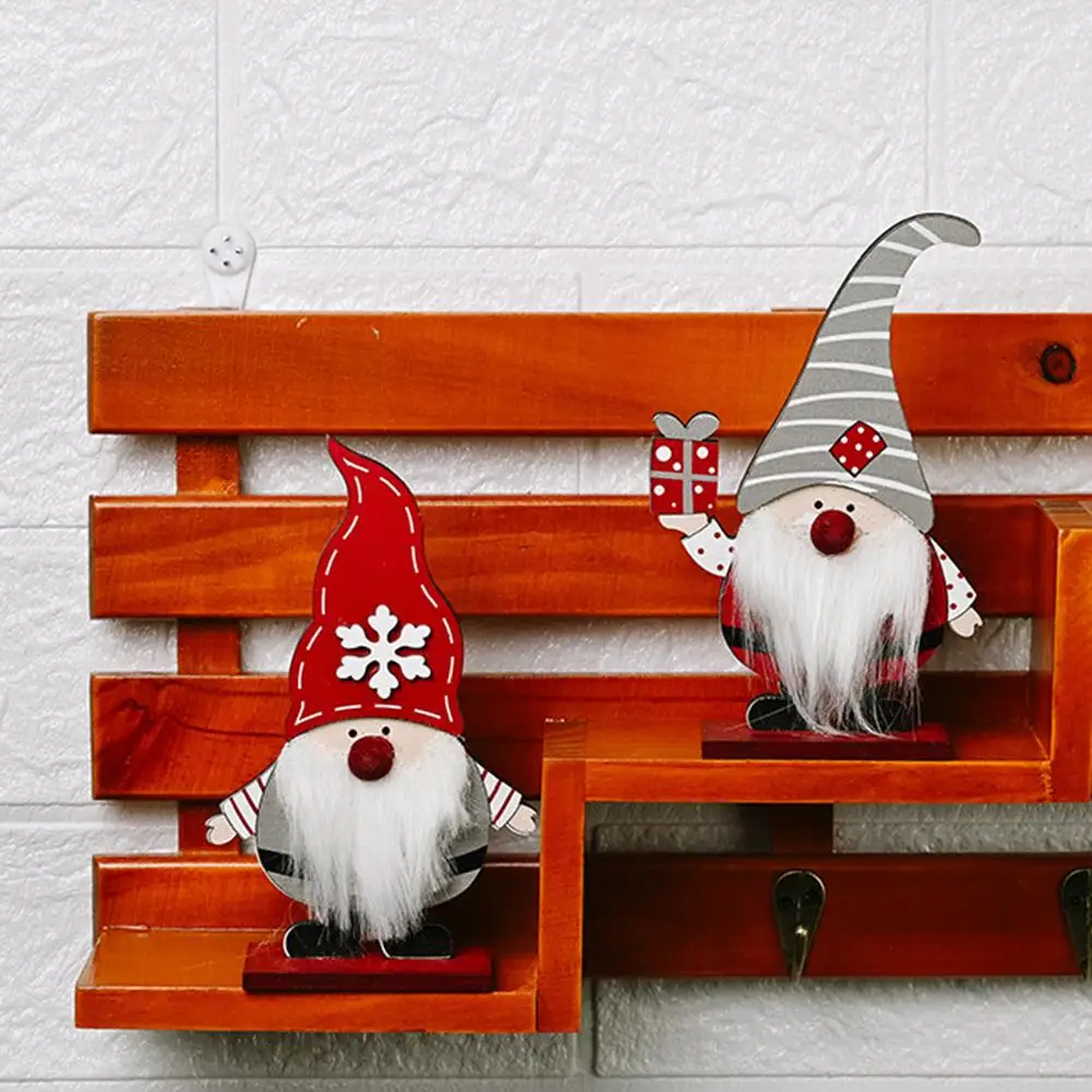 Рождественская модель деревянные шведские игрушки Санта-Клауса куклы украшения