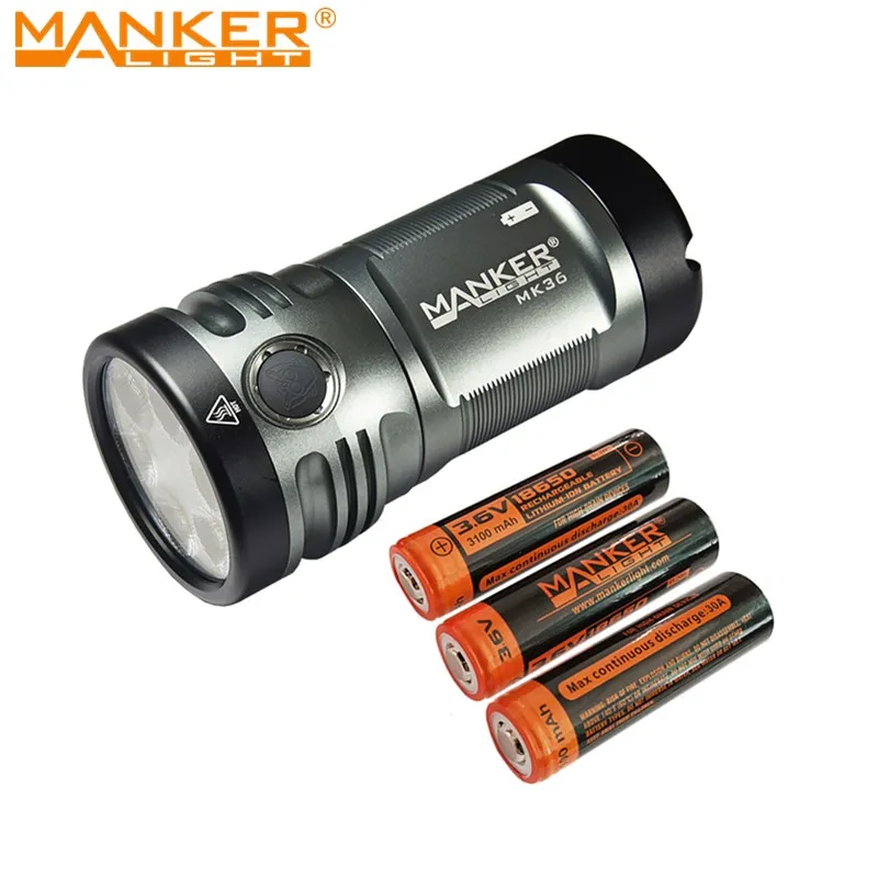 Светодиодный фонарик Manker MK36 12 000 лм 6x CREE XHP50.2 светодиодный с зарядным портом USB Type-C
