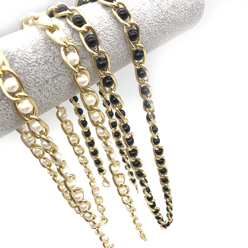 WIWI 1 шт. DIY Милая портативная черно белая сменная цепь ремешки на плечо для сумок