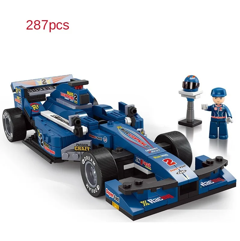 

Игрушка-конструктор F1 гоночная модель со штепсельной вилкой, подарок на день рождения, обучающие игрушки для девочек, модель-конструктор