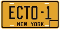 tin signs ghostbusters license plate memorabilia aluminum embossed replica movie prop metal stamped vanity number tag