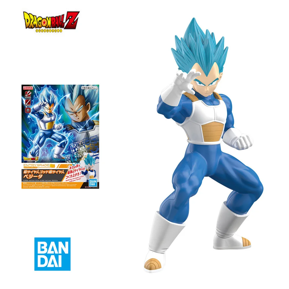

BANDAI начальный класс EG Dragon Ball Z синий Вегета IV супер сайян ПВХ Коллекционная модель игрушка Аниме Фигурки игрушки для детей